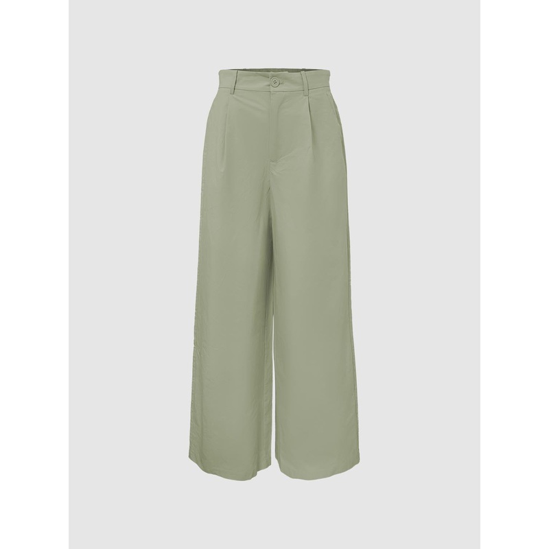 Wide-Leg Pants Green XXS