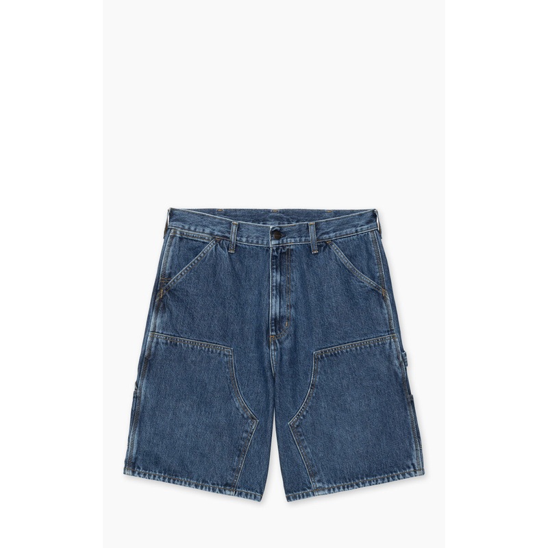 Carhartt WIP Double Knee Short Smith Denim Stone Washed Blue W30