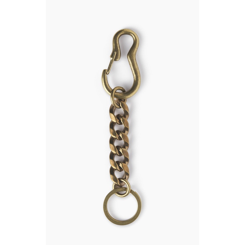 Kobashi Studio BR380GT Karabiner Key Chain Twist Brass