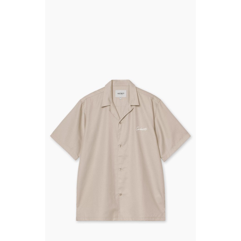 Carhartt WIP S/S Delray Shirt Fleur de Sel/White S