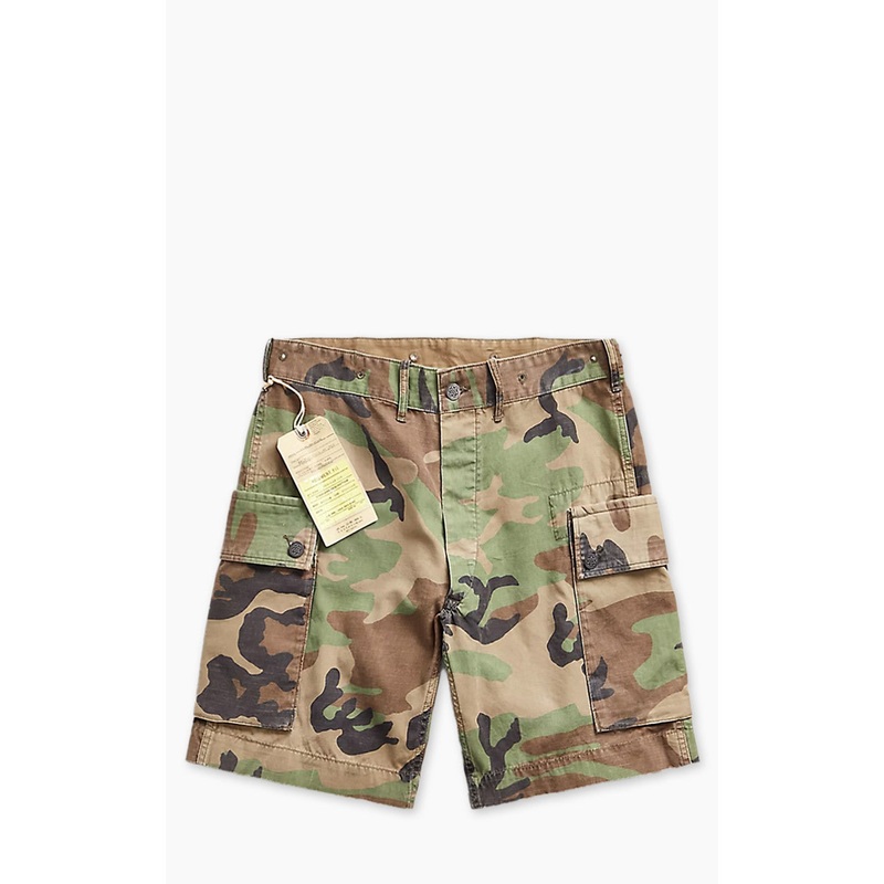 RRL Camo Ripstop Cargo Short Woodland Camo W30