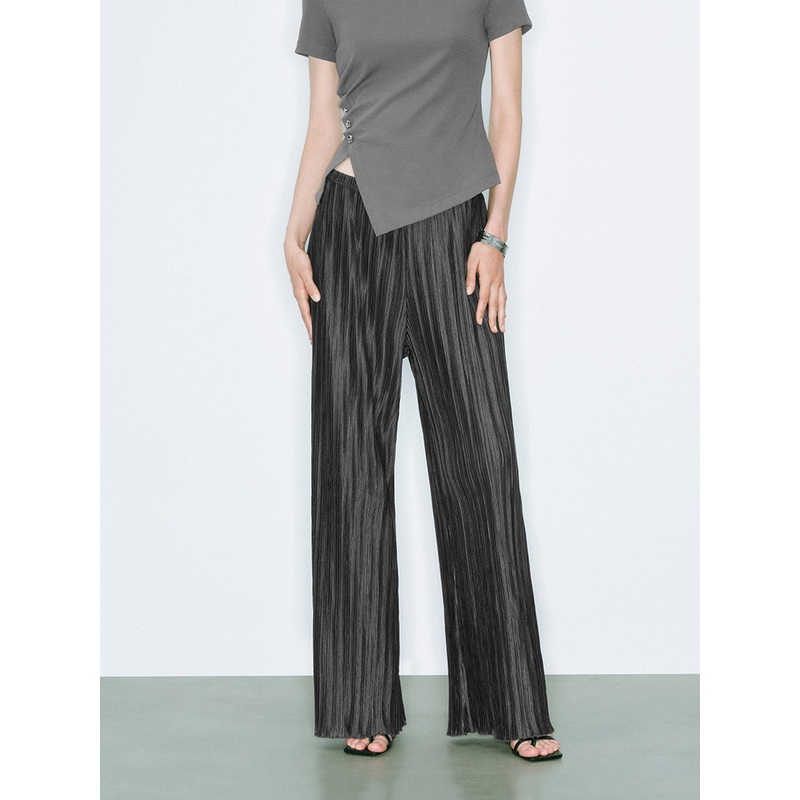 Wide-Leg Pants Grey XXS