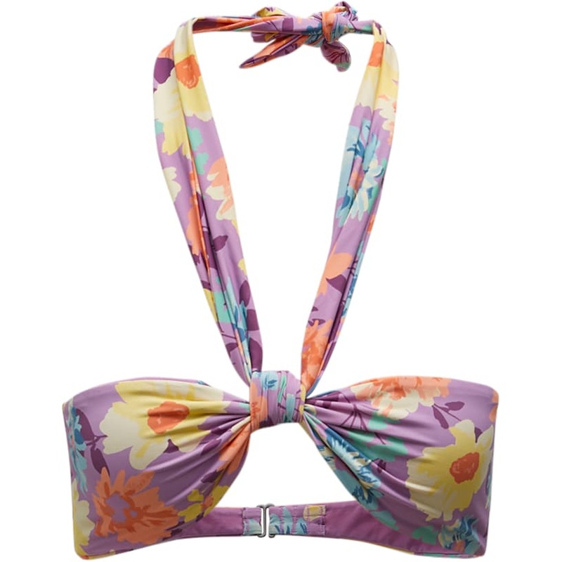 Billabong Salty Blonde Halleys Garden Wrap Halter Bikini Top – Women’s