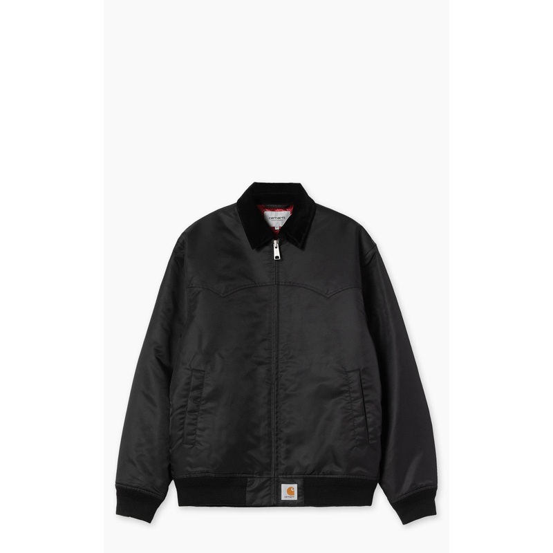 Carhartt WIP Santa Fe Alumni Jacket Black/Scarlet S