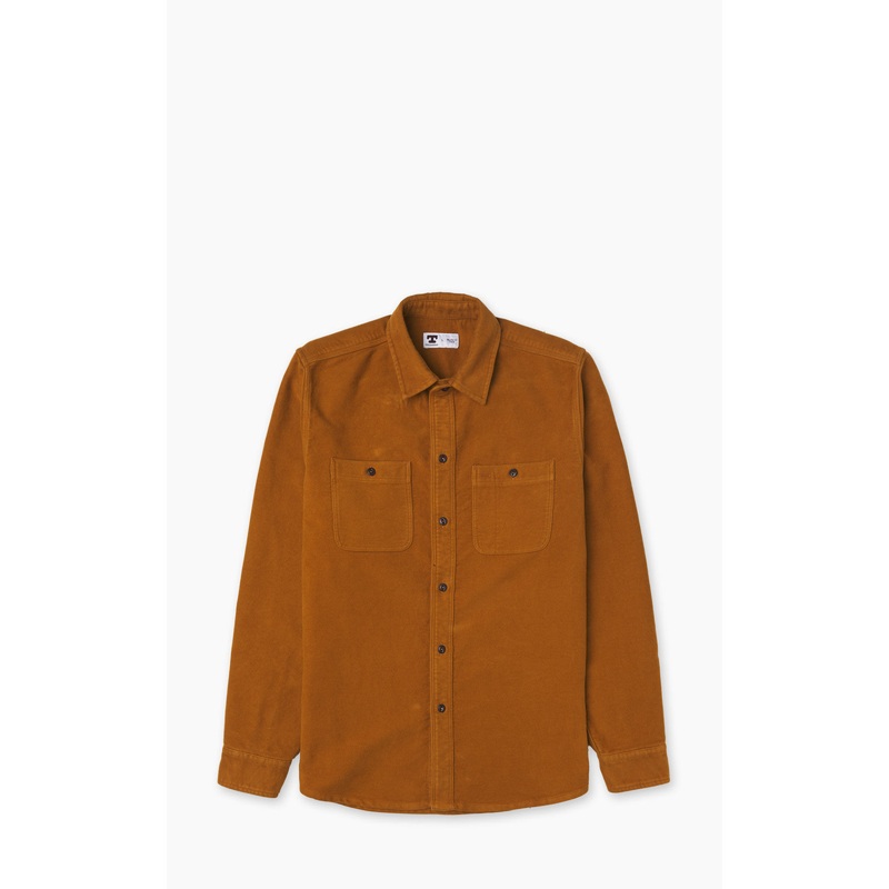 Tellason Utility Shirt Scledum Moleskin Ocher M