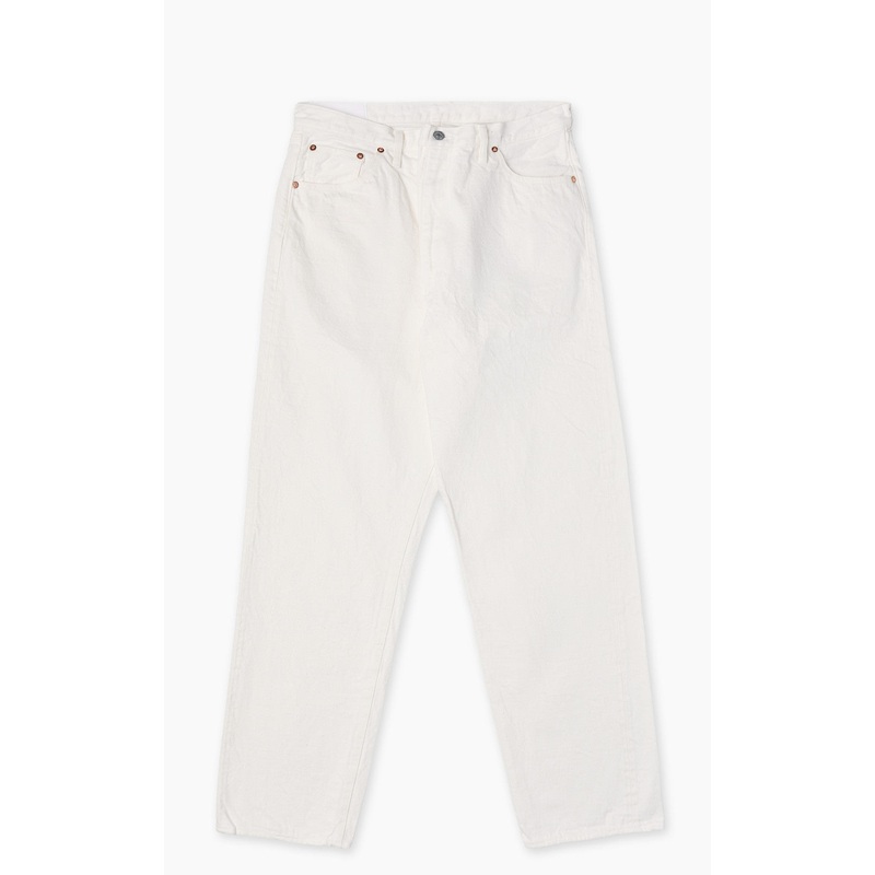 Kaptain Sunshine 5P Zipper Front Denim Pants One Wash White W30