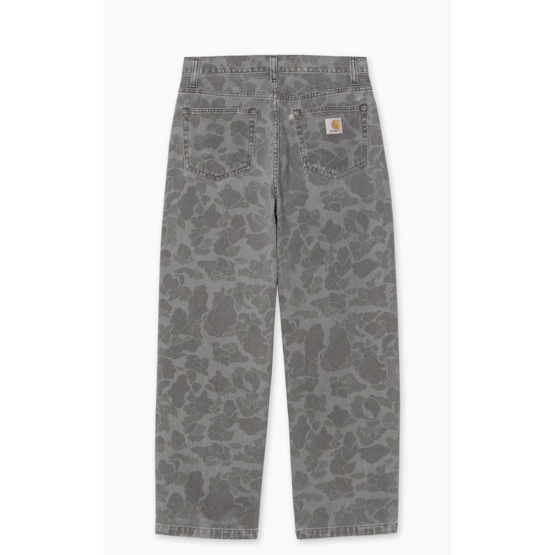 Carhartt WIP Duck Landon Pant Maitland Camo Duck Denim Heavy Bleach Wash Black W32