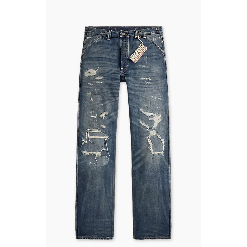 RRL Straight Fit Brayton Distressed Jean Brayton Wash 30/32