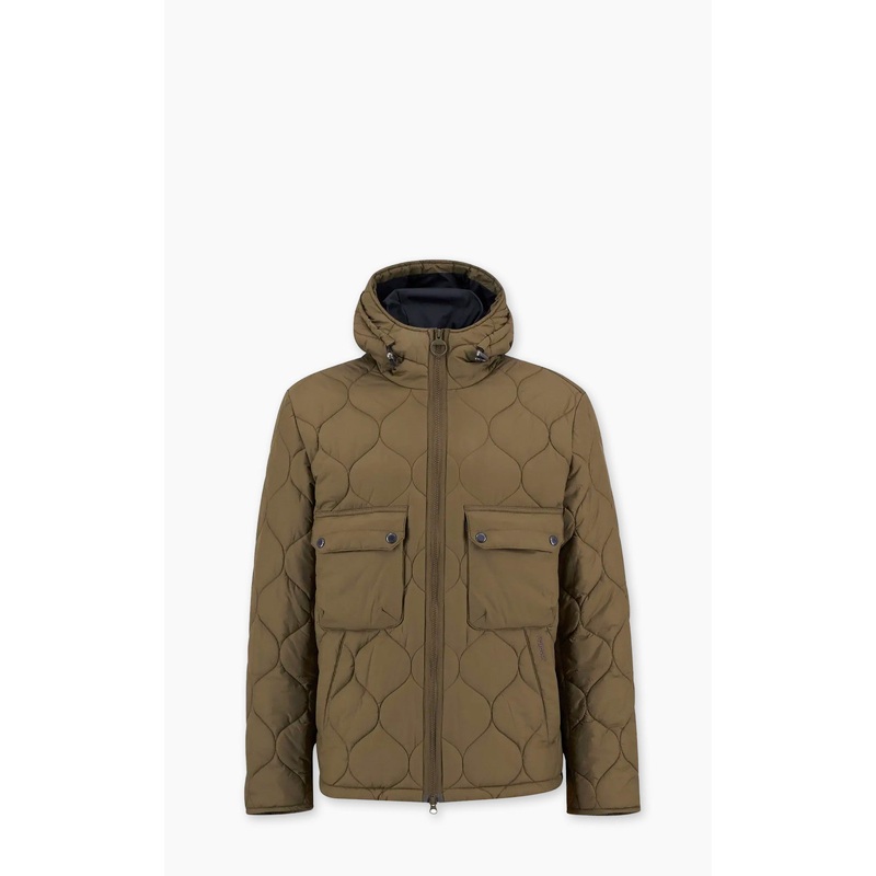 Barbour Re-Engineered Hooded Spey Quilted Jacket Beech M