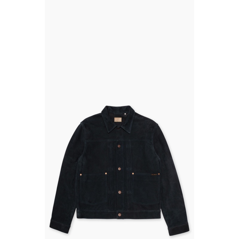 Nudie Jeans Dante II Suede Jacket Navy S