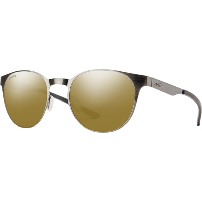 Smith Optics Eastbank Metal Sunglasses – Brushed Gunmetal – ChromaPop Polarized Bronze Mirror Lens – Women’s