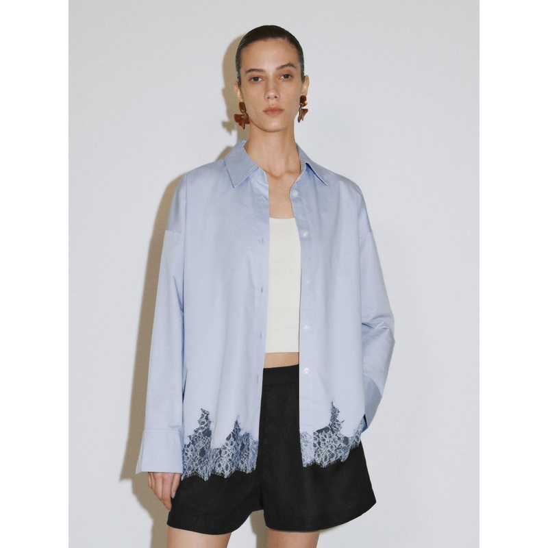 Short Sleeve Shirts Blue XS