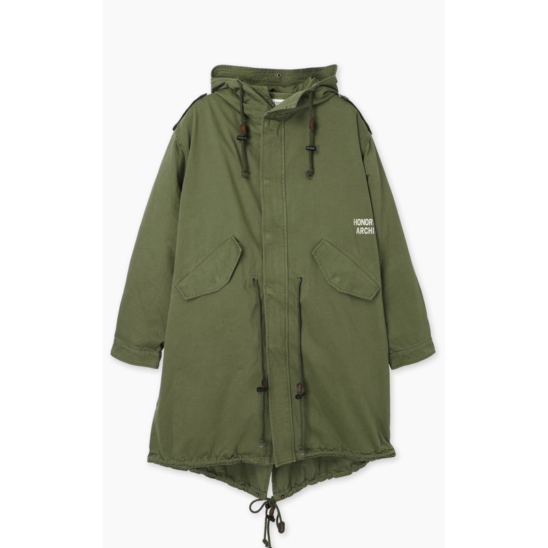 Denham Archive Fishtail Parka Japan Cotton Nylon Army Green S