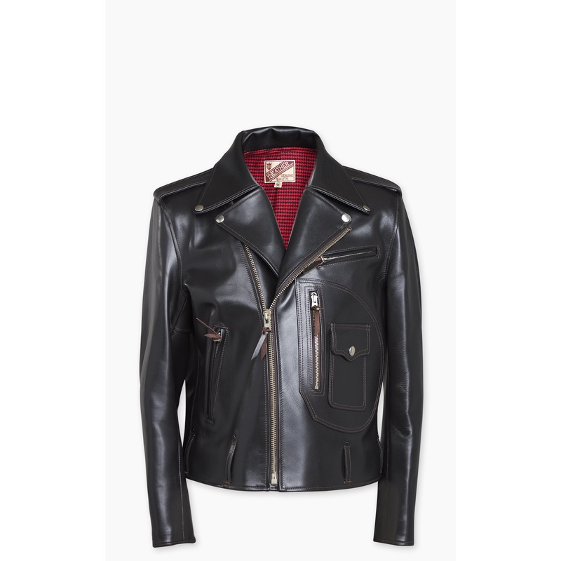 Y’2 Leather HR-55 Horsehide Leather Vintage D-Pocket Double Rider Jacket 38/S