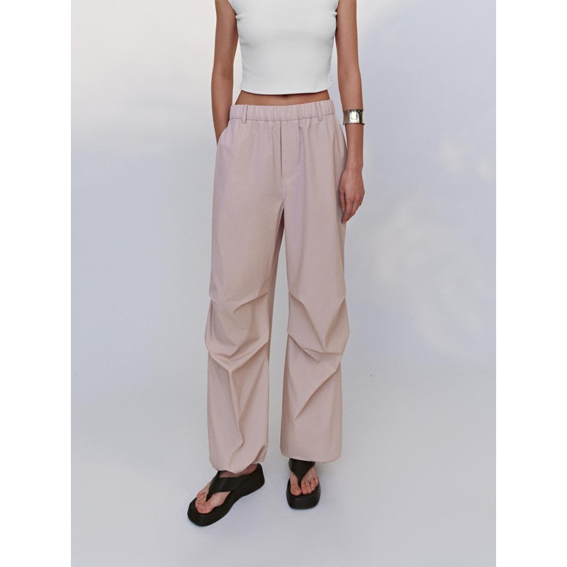 Wide-Leg Pants Pink XS