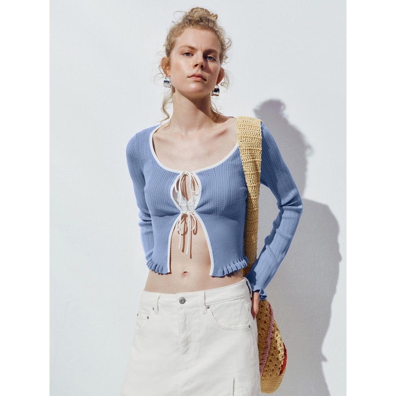 Knitted Cardigans Blue XS