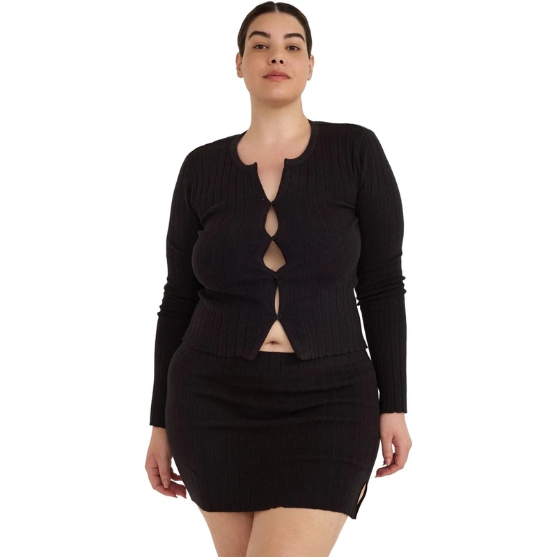 Organic Basics Soft Knit Rib Cardigan – Women’s