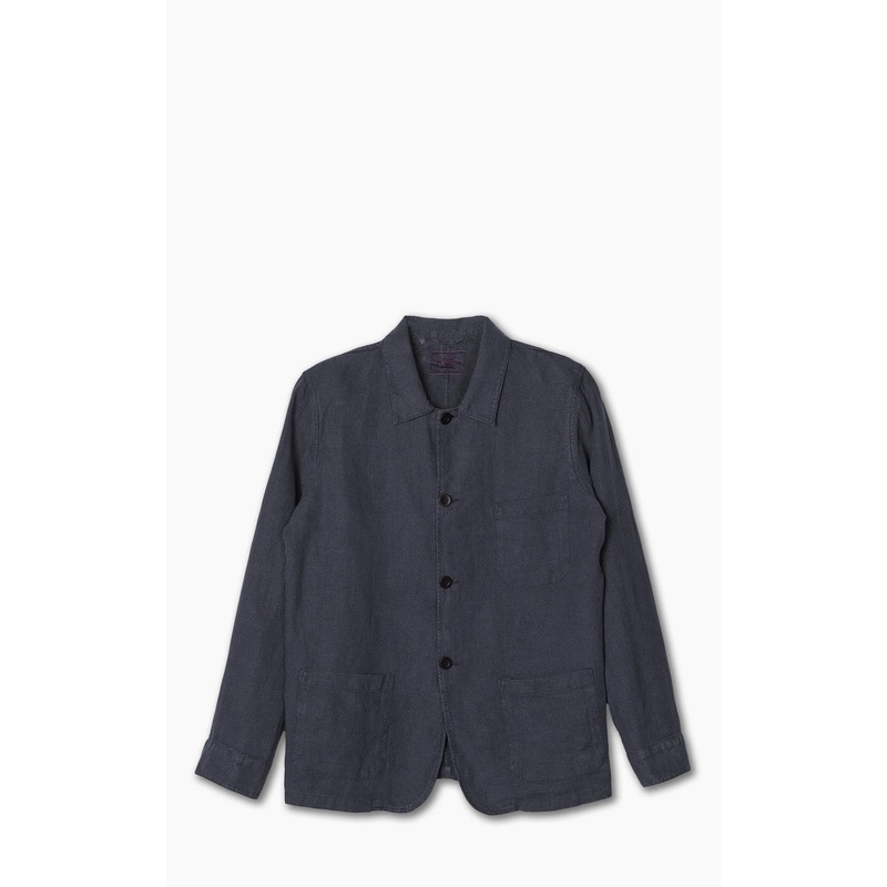 Portuguese Flannel Labura Linen Navy M