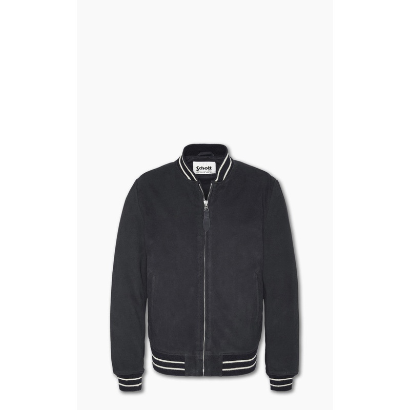 Schott NYC LC300STRIPE Casual Bomber Jacket Navy 38/S