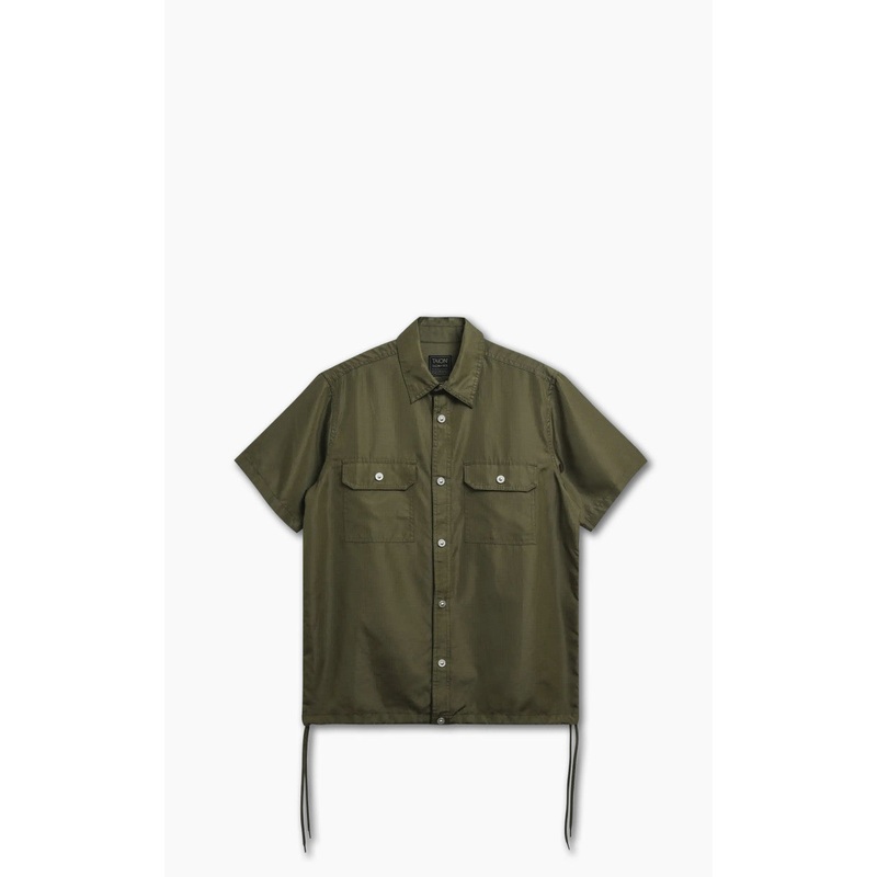 Taion Military Half Sleeve Shirt Dark Olive S
