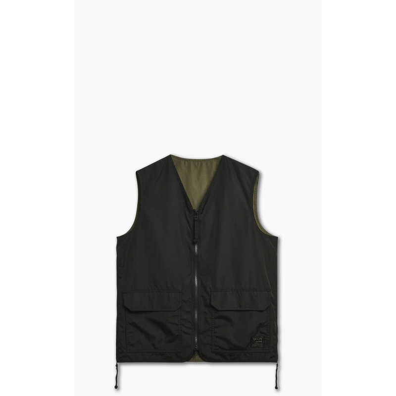 Taion Military Reversible V-Neck Vest Black S