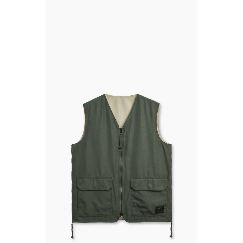 Taion Military Reversible V-Neck Vest Olive S