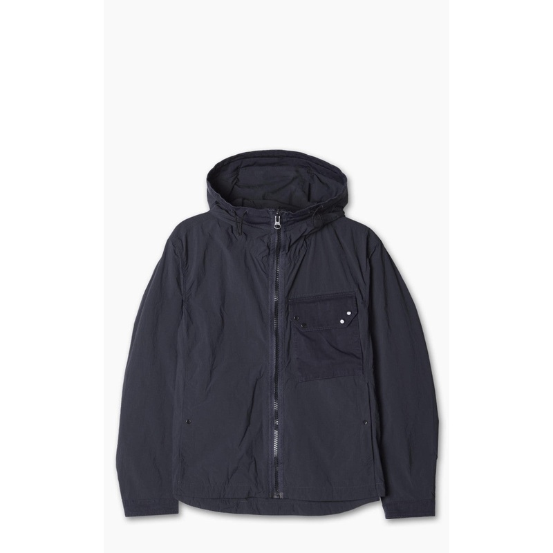 Ten C Hooded Zipped Mid Layer Navy Blue 46/S