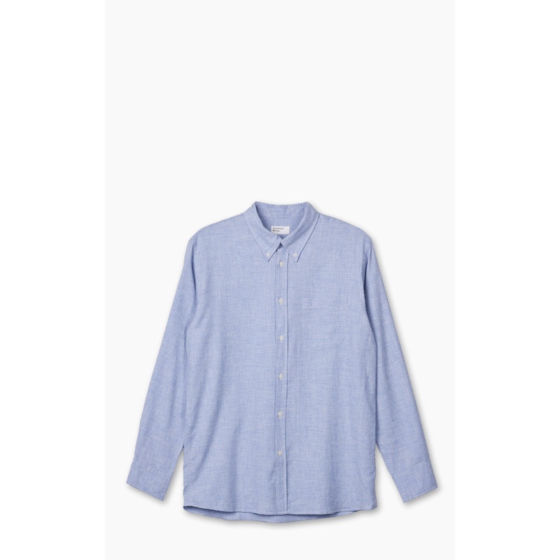 Universal Works Brushed Cotton Wool Daybrook Shirt Blue S