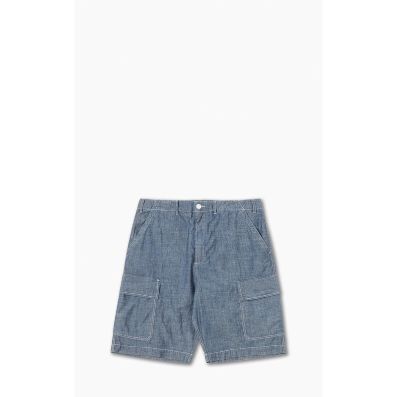 Universal Works MW Cargo Short Chambray Indigo W30