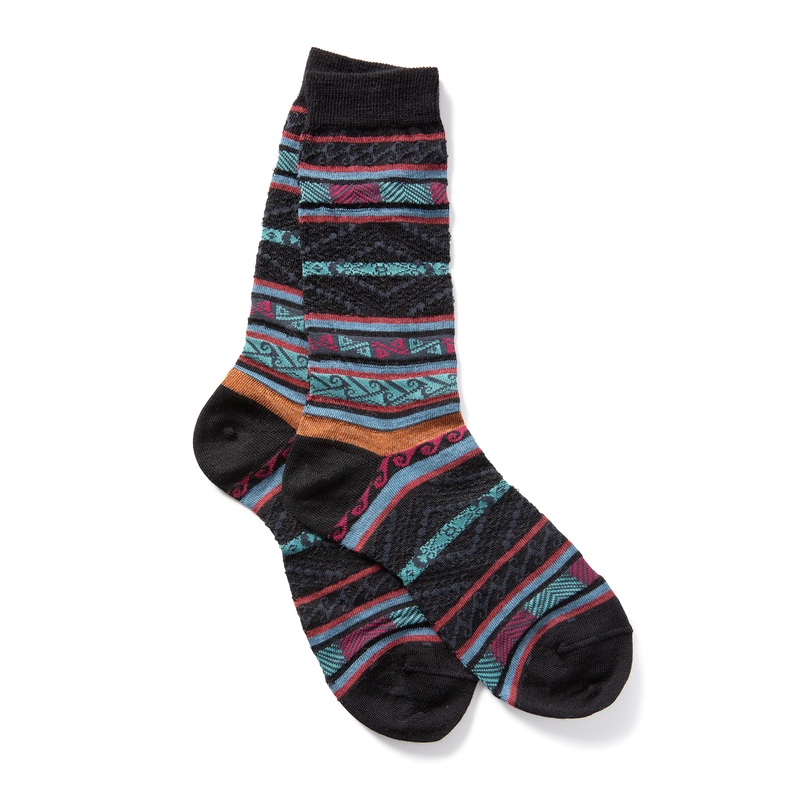 Wms Manta Stripe Socks Turquoise/Magenta One Size