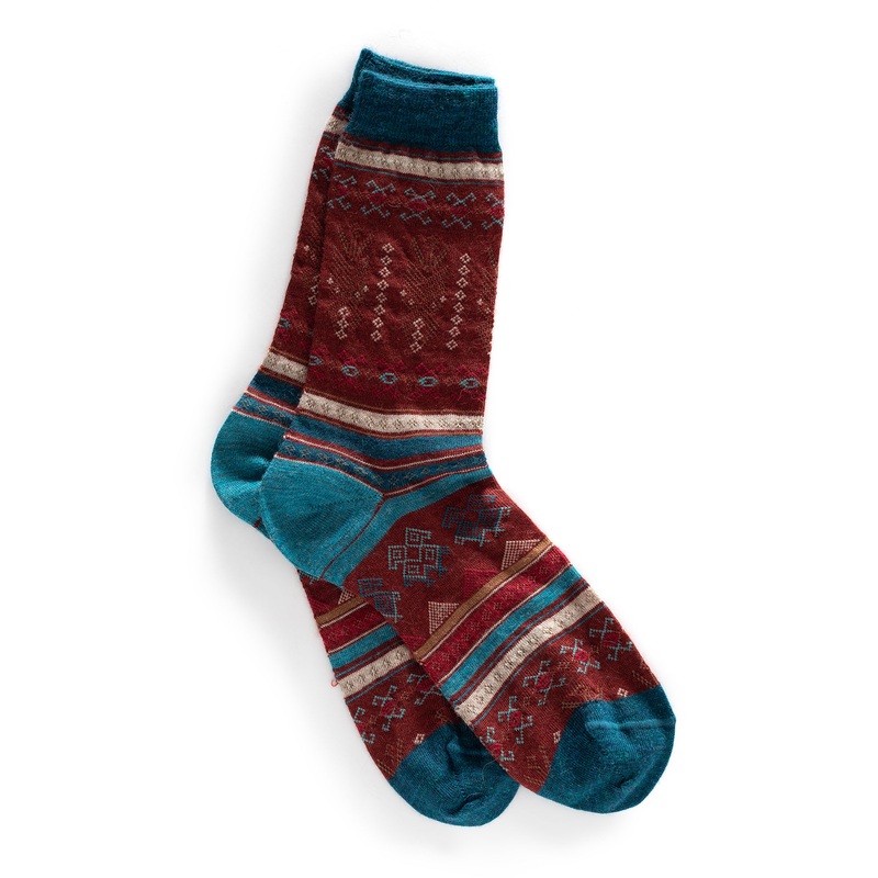 Wms Vientiane Socks Brick One Size