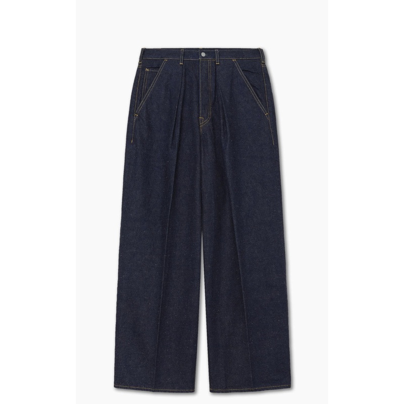 Markaware Pleated Wide Denim Indigo 1