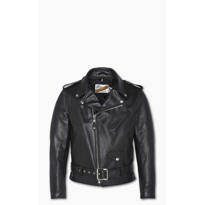 Schott NYC 618 Cowhide Perfecto Leather Jacket Black 38