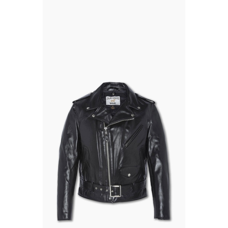 Schott NYC 618HH Horsehide Perfecto Leather Jacket Black 36