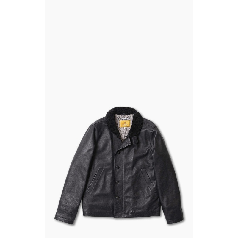 Shangri-La Heritage Deck N-1 Aniline Leather Jacket Black S