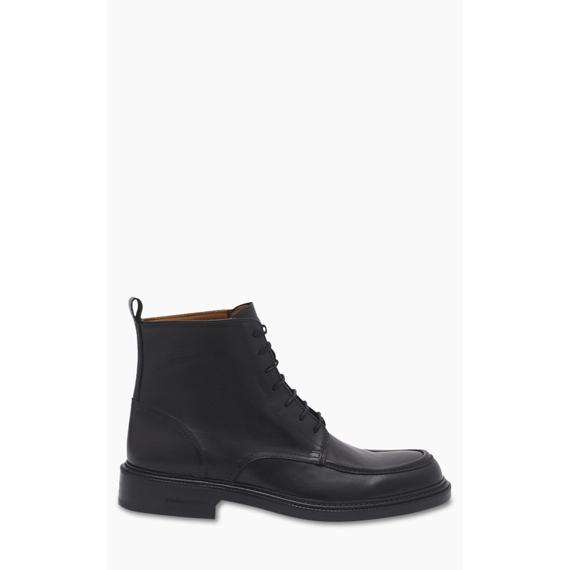 Maison Kitsun Leather Lace-Up Boots Black EU41