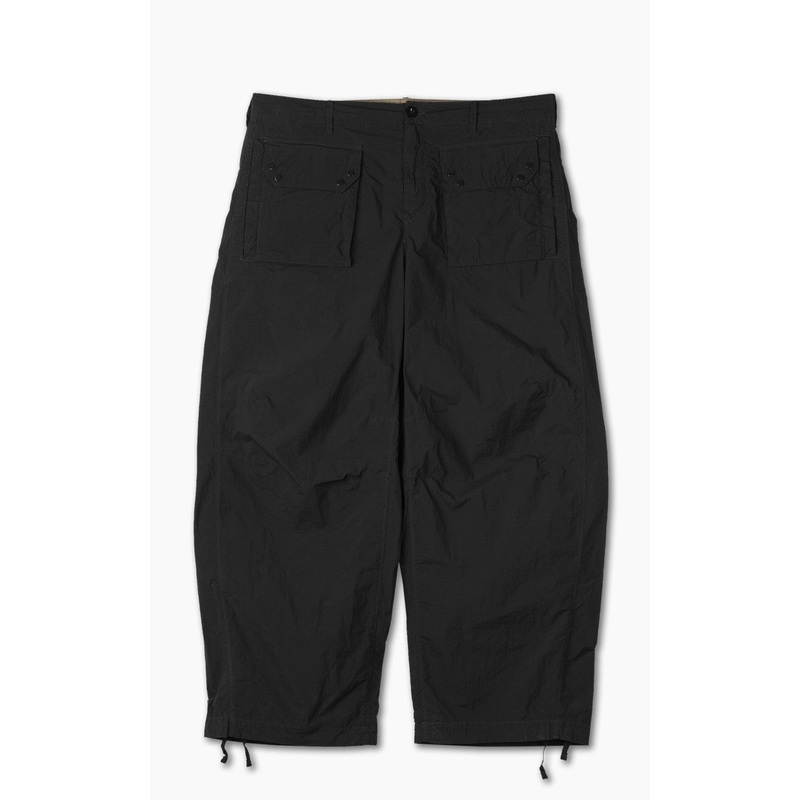 Ten C Cargo Pants With Front Flat Pockets Black 46/S