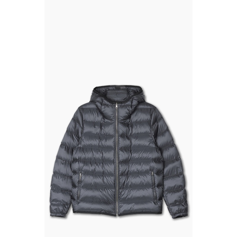 Ten C Hooded Down Liner With Pockets Navy 46/S