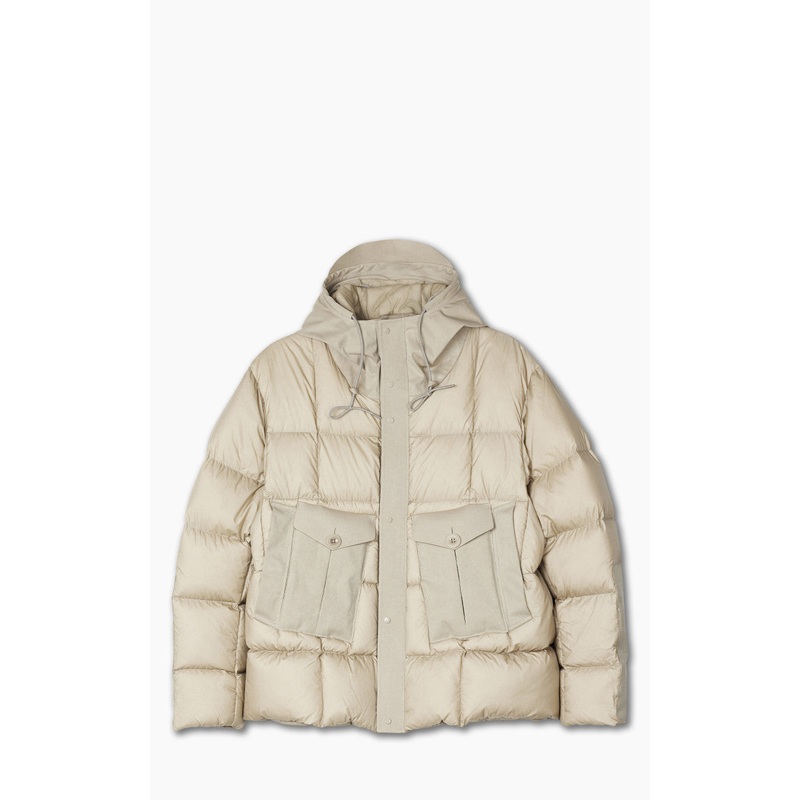 Ten C Tempest Combo Down Jacket Pale Taupe 46/S