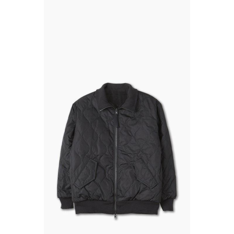 Taion Reversible Military High Neck Down Jacket Black/Black S