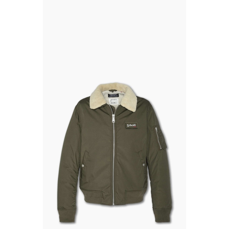 Schott NYC B18 Pilot Jacket Dark Khaki M