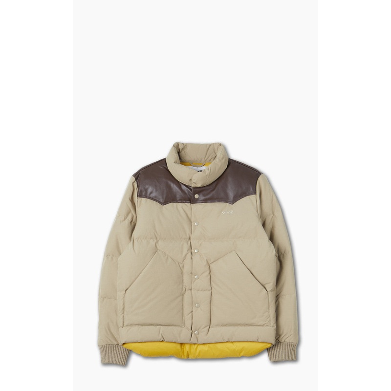 Schott NYC Blackburn Rancher Puffer Jacket Beige M