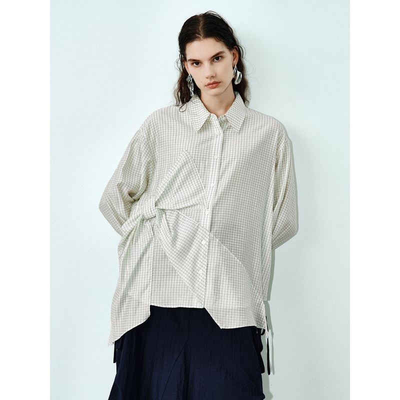 Shirts White Checkered XS