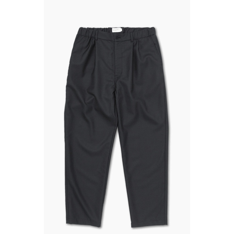 Still By Hand Relaxed Wool Pants Ink Black 2