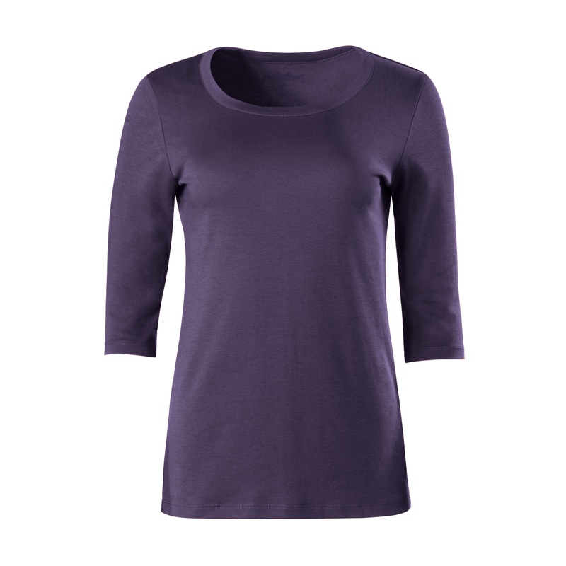 3/4 Sleeve Scoopneck Tee Lupine XS