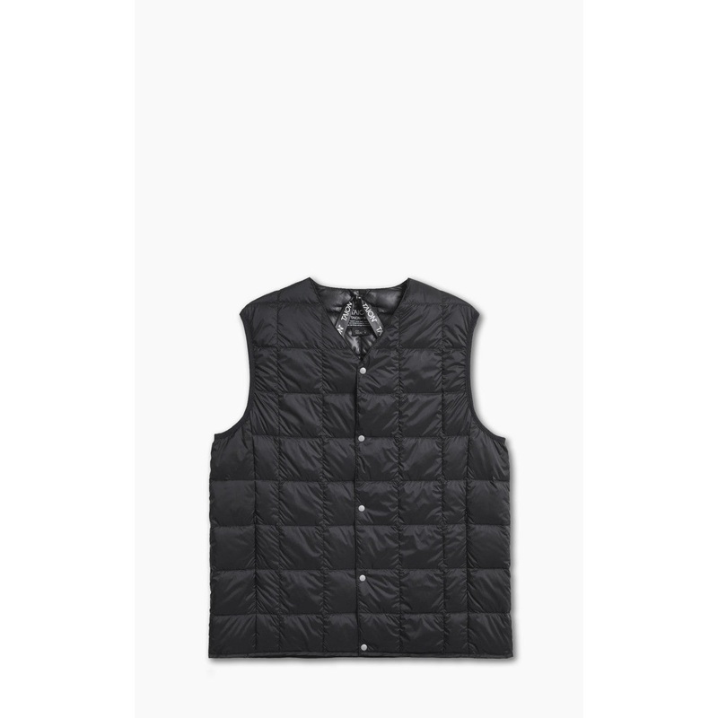 Taion V-Neck Button Down Vest Black S