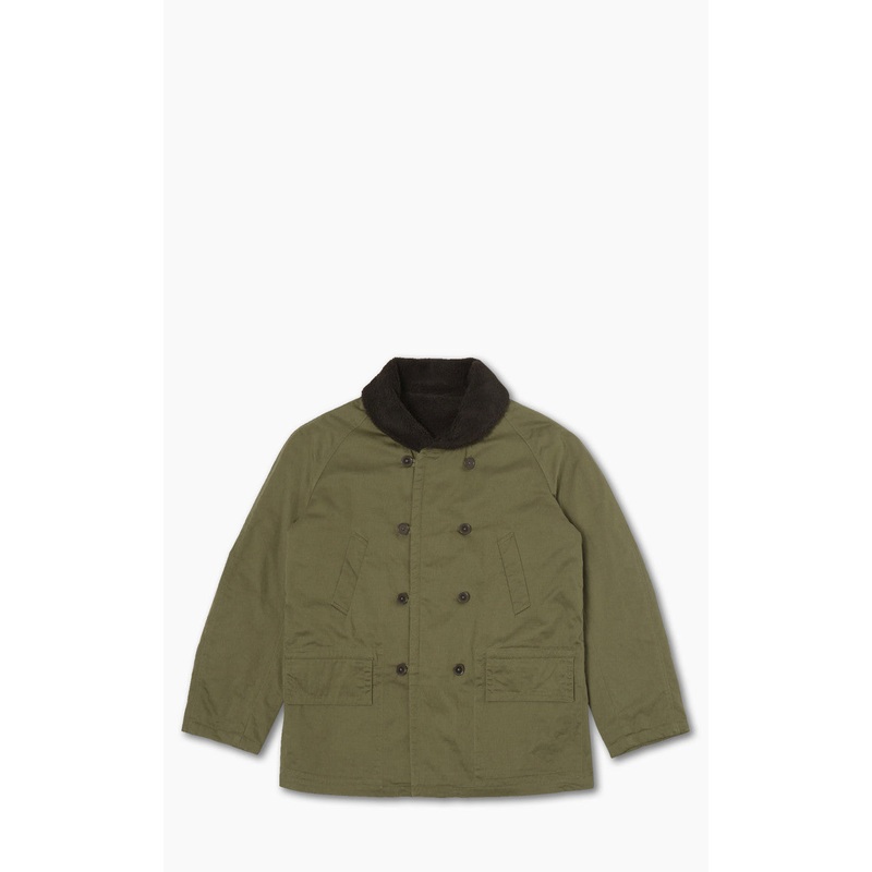 Universal Works Reversible Mackinaw Jacket Light Olive M