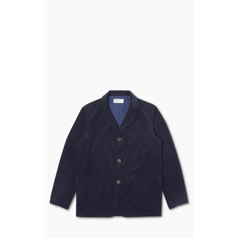 Universal Works Three Button Jacket Cord Navy M
