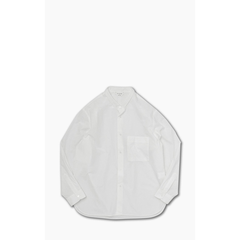 Still By Hand Narrow Collar Shirt White 1