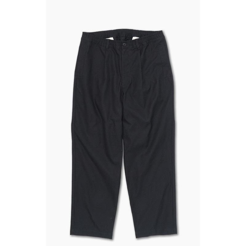 Still By Hand Welt Side Pocket Pants Black Navy 1